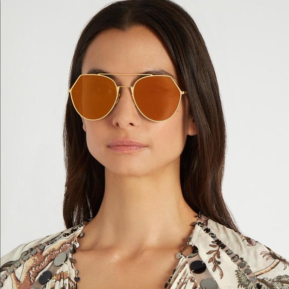 Fendi Reflective Aviator Sunglasses - Picture 2 of 2